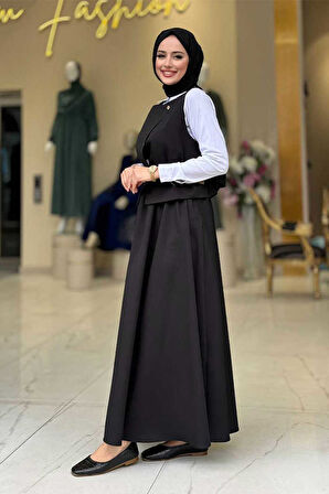 Etek ve Yelek İkili Takım 6035 Siyah