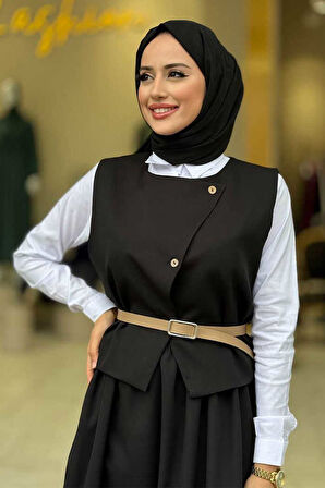 Etek ve Yelek İkili Takım 6035 Siyah