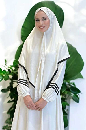 Şal Elbise İkili Takım 6036 Ekru