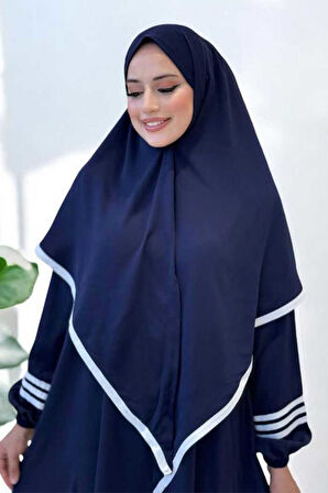 Şal Elbise İkili Takım 6036 Lacivert