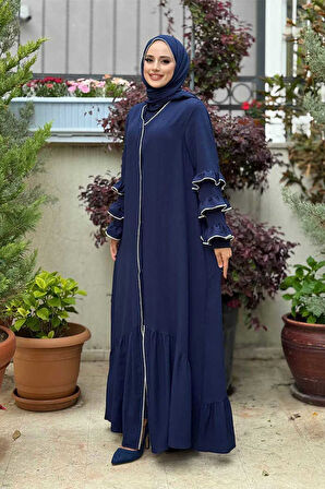Şal ve Ferace İkili Takım 70018 Lacivert