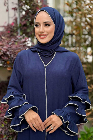 Şal ve Ferace İkili Takım 70018 Lacivert