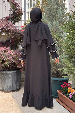 Şal ve Ferace İkili Takım 70018 Siyah