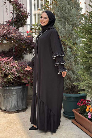 Şal ve Ferace İkili Takım 70018 Siyah