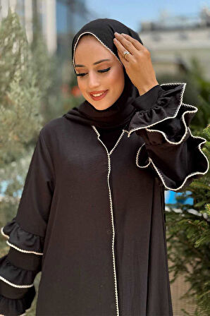 Şal ve Ferace İkili Takım 70018 Siyah