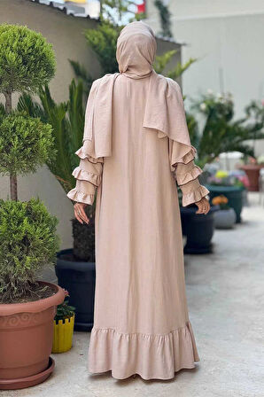 Şal ve Ferace İkili Takım 70018 Taş