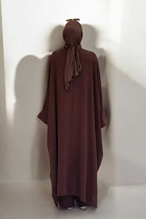 Kol Düğme Detaylı Tunik Pantolon İkili Takım 8688 Kahverengi