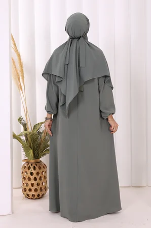 Dubai Sufleli Elbise Takım 6044 Mint