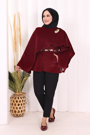 Atkı Detay Panço 70061 Bordo