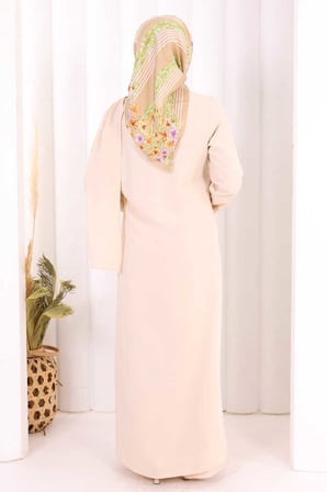 Tek Omuz Gold Toka Detaylı Tunik Pantolon Takım 8698 Taş