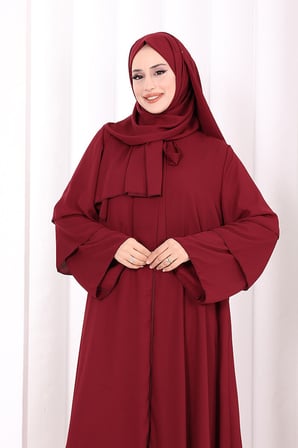 Hac Umre Ferace ŞAL HEDİYE   7052 Bordo