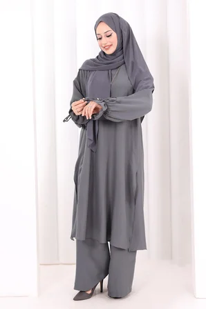 İkili Pantolonlu Takım 8029 Antrasit