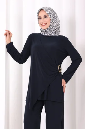 Toka Detaylı İkili Takım 8034 Lacivert