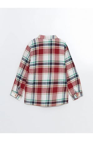 LCW Kids Ekoseli Uzun Kollu Ekose Desenli Erkek Çocuk Gömlek