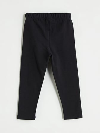 LCW Kids Siyah Beli Lastikli Basic Kız Bebek Tayt