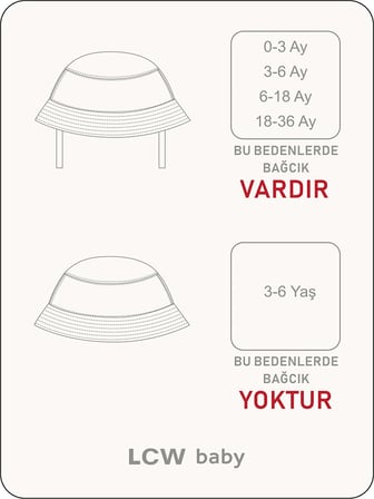 LCW baby Bej Hayvan Baskılı Erkek Bebek Fötr Şapka
