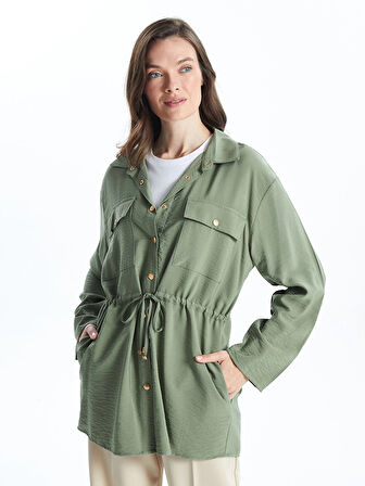 LCW Grace HAKİ Kadın Gömlek Ceket