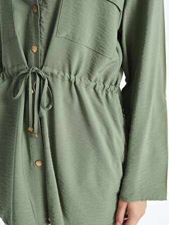 LCW Grace HAKİ Kadın Gömlek Ceket