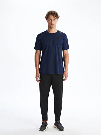 XSIDE ACTIVE Indigo Bisiklet Yaka Kısa Kollu Erkek Spor Tişört