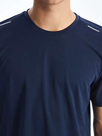 XSIDE ACTIVE Indigo Bisiklet Yaka Kısa Kollu Erkek Spor Tişört