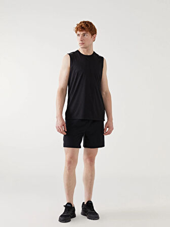 XSIDE ACTIVE Siyah Bisiklet Yaka Erkek Kolsuz Tişört