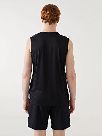 XSIDE ACTIVE Siyah Bisiklet Yaka Erkek Kolsuz Tişört