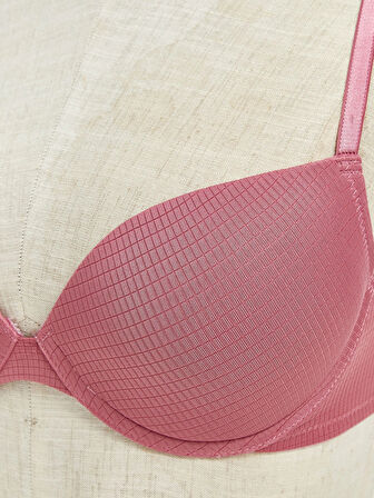 LCW DREAM Pembe Balenli Yarım Dolgulu Düz Tişört Sütyen