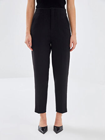 LCW Vision SİYAH Kadın Havuç Kesim Düz Pantolon