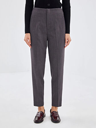 LCW Vision GRİ Kadın Havuç Kesim Düz Pantolon