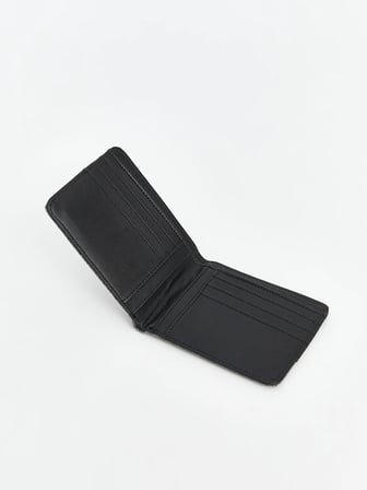 LCW ACCESSORIES Siyah Deri Görünümlü Erkek Cüzdan