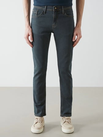 LCW Jeans YEŞİL 750 Slim Fit Erkek Jean Pantolon