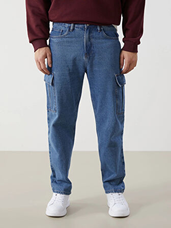 XSIDE İNDİGO Baggy Fit Erkek Jean Pantolon