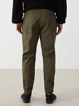 XSIDE HAKİ Standart Kalıp Gabardin Erkek Jogger Pantolon