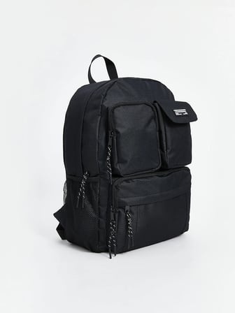 LCW ACCESSORIES SİYAH Çok Bölmeli Erkek Çocuk Sırt Çantası