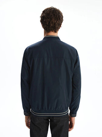 LCWAIKIKI Classic Indigo Çift Taraflı Fermuarlı Erkek Bomber Mont