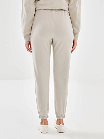 LCW Vision Gri Beli Lastikli Kadın Kalın Jogger Eşofman Altı