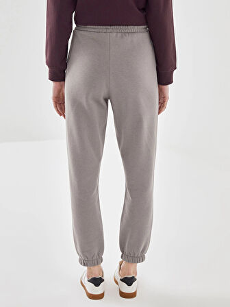 LCW Vision Gri Beli Lastikli Kadın Kalın Jogger Eşofman Altı