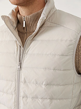 SOUTHBLUE Bej Standart Kalıp Dik Yaka Erkek Şişme Yelek