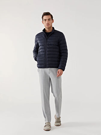 SOUTHBLUE Lacivert Standart Kalıp Dik Yaka Erkek Şişme Mont