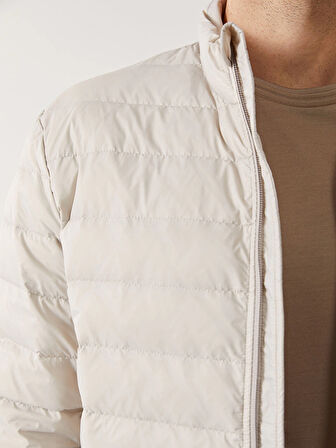 SOUTHBLUE Bej Standart Kalıp Dik Yaka Erkek Şişme Mont