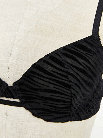 LCW DREAM SİYAH Balenli Dolgusuz Dantelli Tişört Sütyen