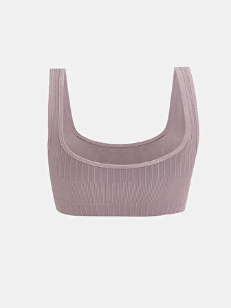 LCW DREAM Lila Balensiz Dolgusuz Düz Seamless Sporcu Sütyen