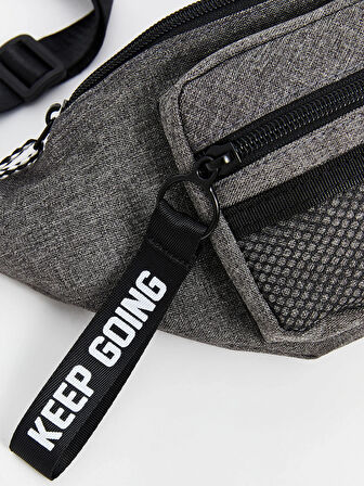 LCW ACCESSORIES Gri Çok Bölmeli Erkek Çocuk Bel Çantası