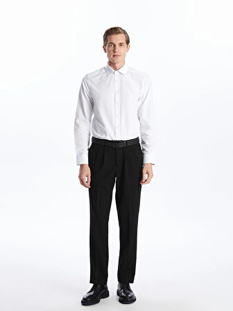 LCWAIKIKI Formal Beyaz Slim Fit Uzun Kollu Poplin Erkek Gömlek