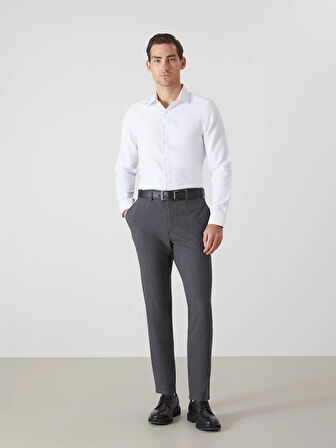 LCWAIKIKI Formal Beyaz Slim Fit Uzun Kollu Oxford Erkek Gömlek