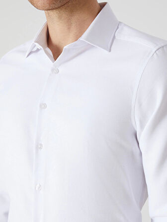 LCWAIKIKI Formal Beyaz Slim Fit Uzun Kollu Oxford Erkek Gömlek