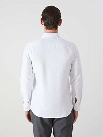LCWAIKIKI Formal Beyaz Slim Fit Uzun Kollu Oxford Erkek Gömlek