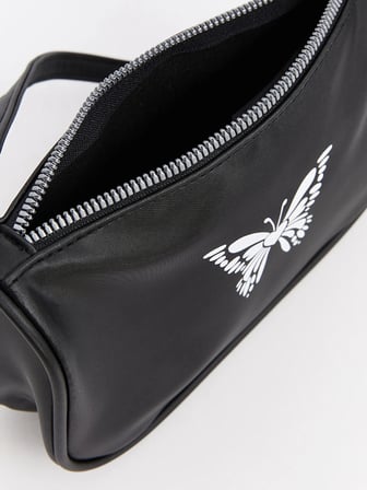 LCW ACCESSORIES SİYAH Kelebek Baskılı Kız Çocuk Baget Çanta