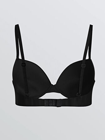 LCW DREAM Siyah Balenli Yarım Dolgulu Tişört Sütyen