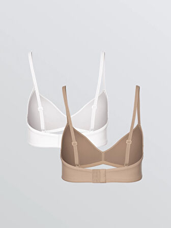 LCW DREAM Kahverengi Balensiz Dolgusuz Düz Sütyen 2'li Paket